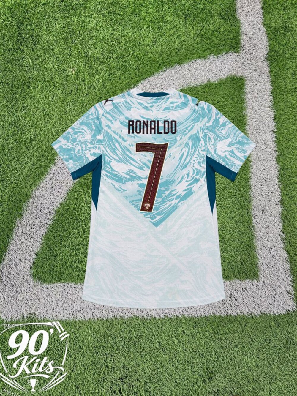 2026 Portugal #7 Cristiano Ronaldo Away Soccer Jersey White/Green